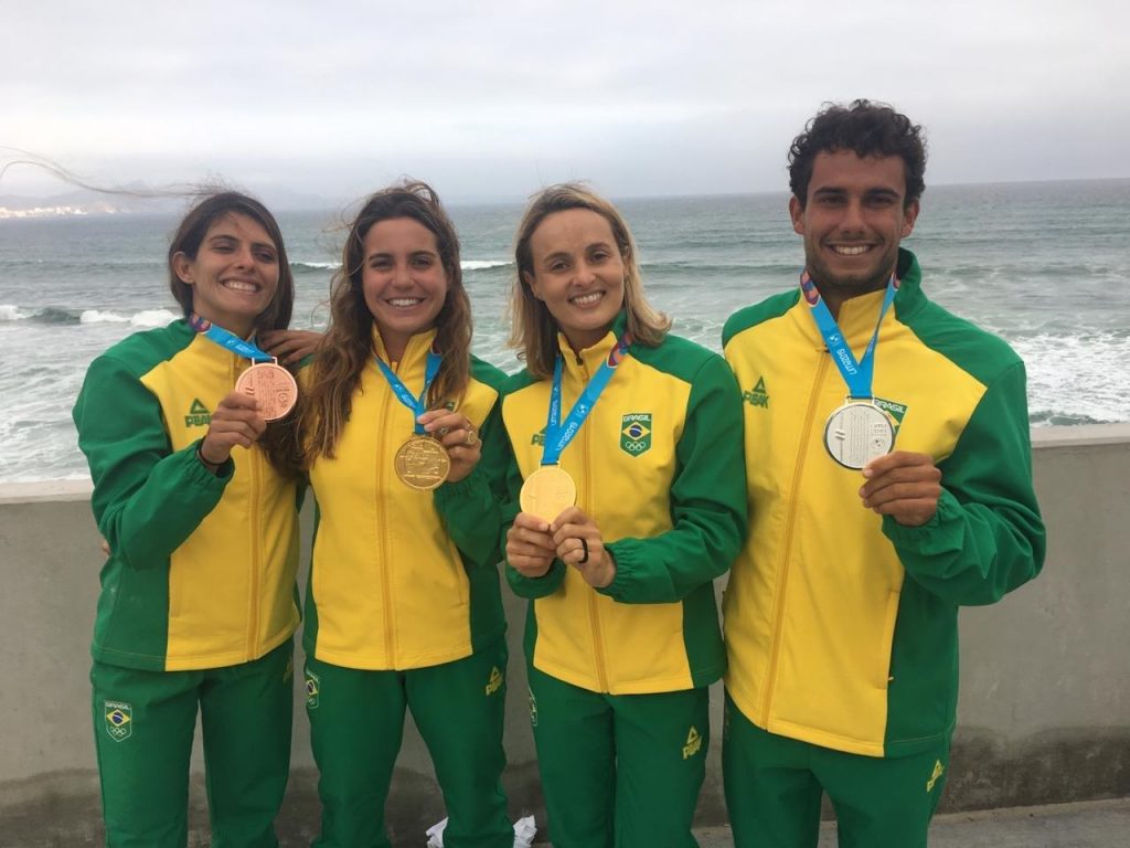 equipe brasileira de surf nos jogos pan-americanos