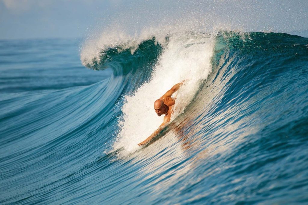 Mike Stewart fazendo bodysurf