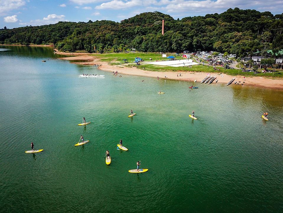 Visão aérea do Parque Passaúna onde será realizado o Aloha Spirit Curitiba
