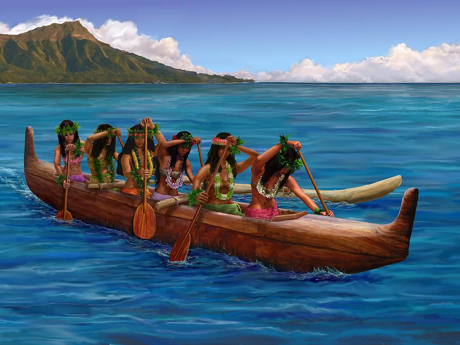 Afinal Como Devemos Chamar A Canoa Havaiana Ou Polin Sia Aloha   1 Wahine Hawaiian Canoe Paddlers Stephen Jorgensen 