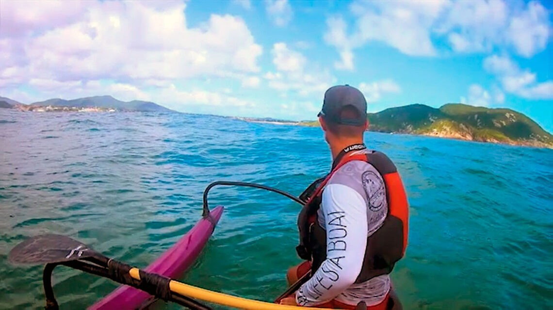 Volta a Ilha de Florianópolis de canoa havaiana