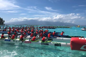 Prova internacional de canoa polinésia