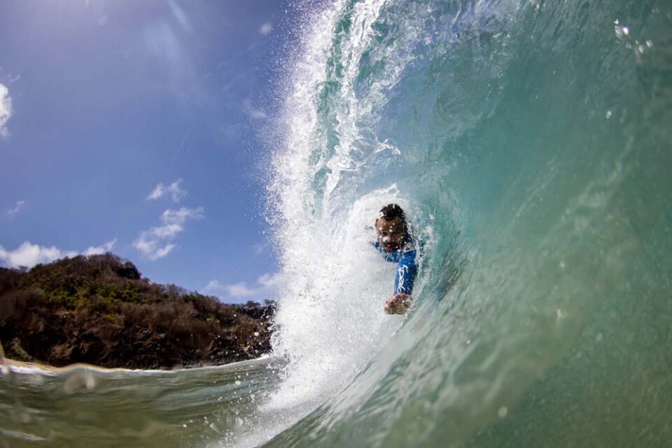 João Bazelatto, bicampeão brasileiro de bodysurf