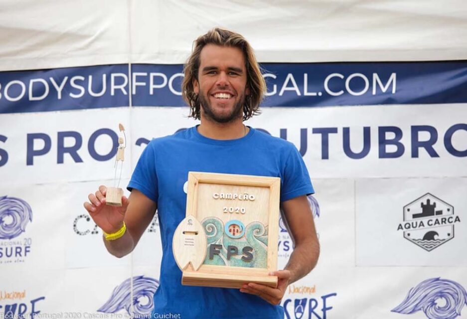 Rodrigo Carrajola, bicampeão português de bodysurf.