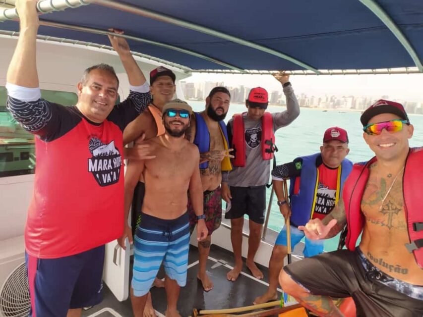 remadores de canoa resgatados