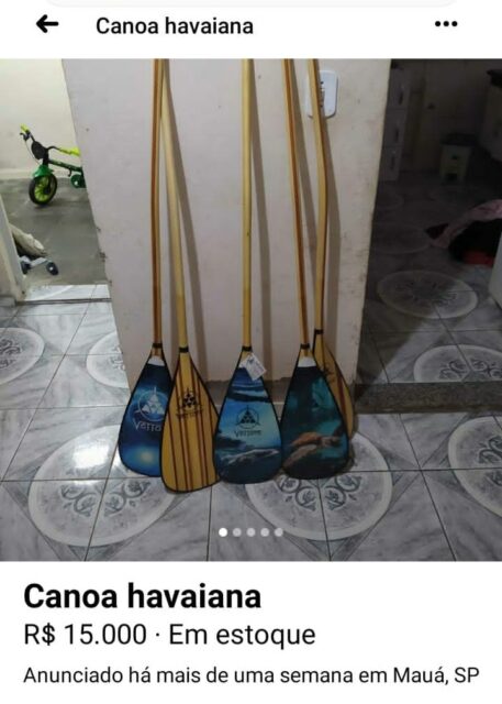 canoa havaiana roubada