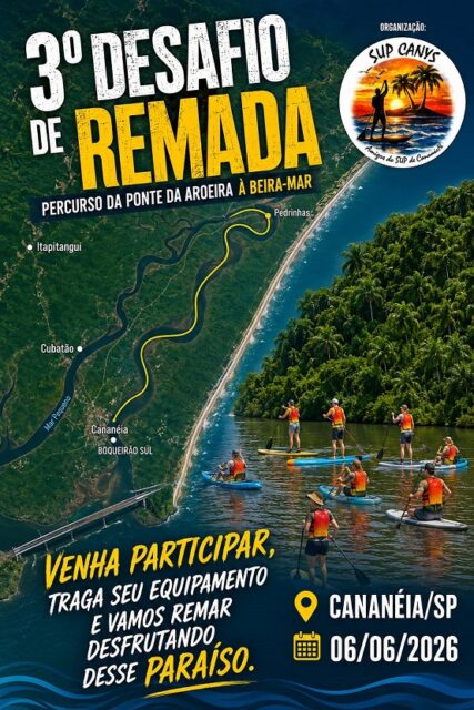 3° Desafio de Remada em Cananéia