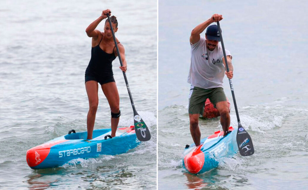 Surf Brasil Pro: Jessika Moah e Gui dos Reis vencem no SUP Race Técnico